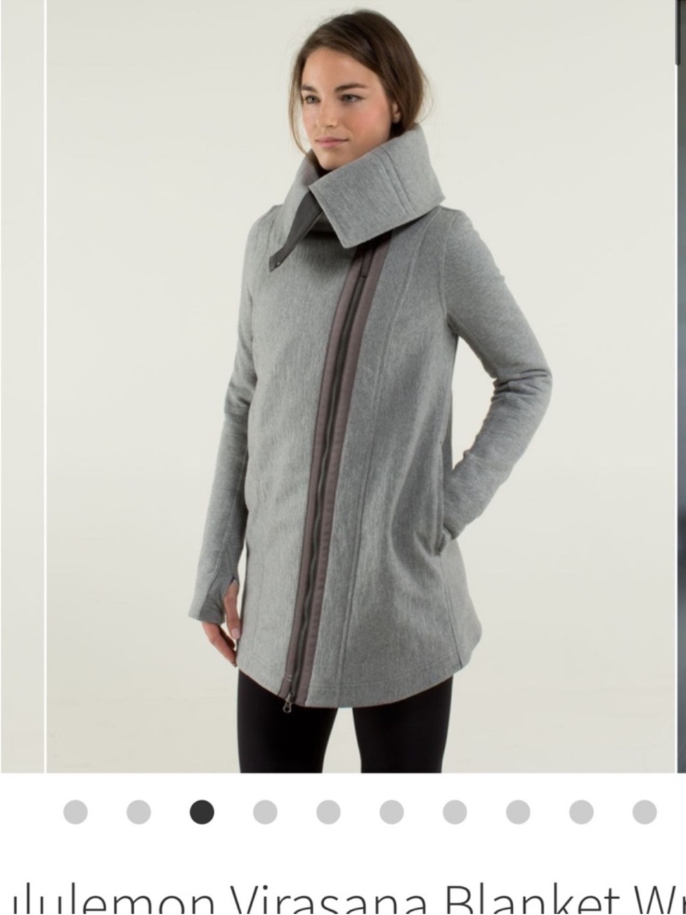 lululemon Virasana Blanket Jacket Zip Coat - Light Gray